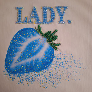 T-Shirt Lady Blau