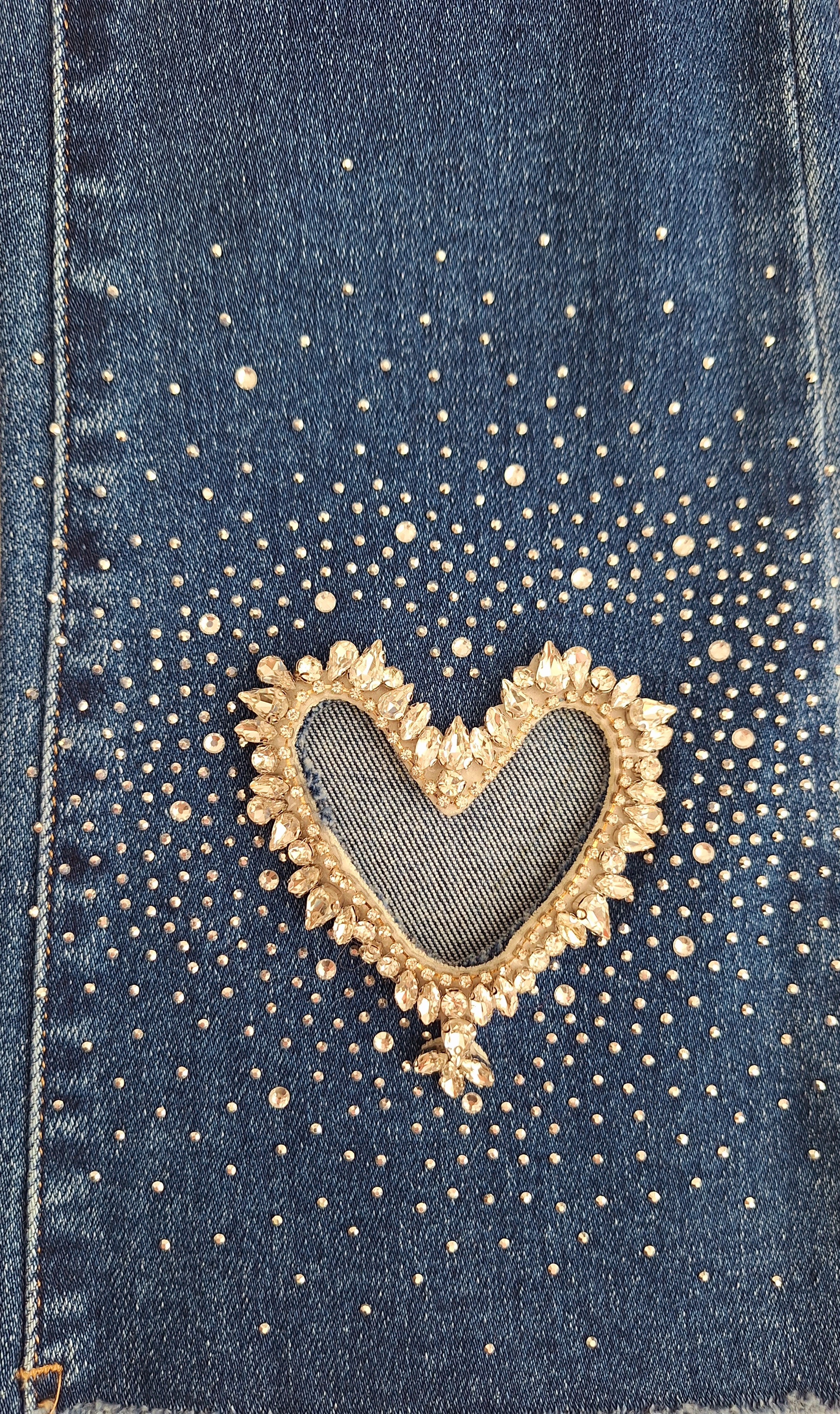 Stretch Jeans Diamant Heart (ver. Größen)