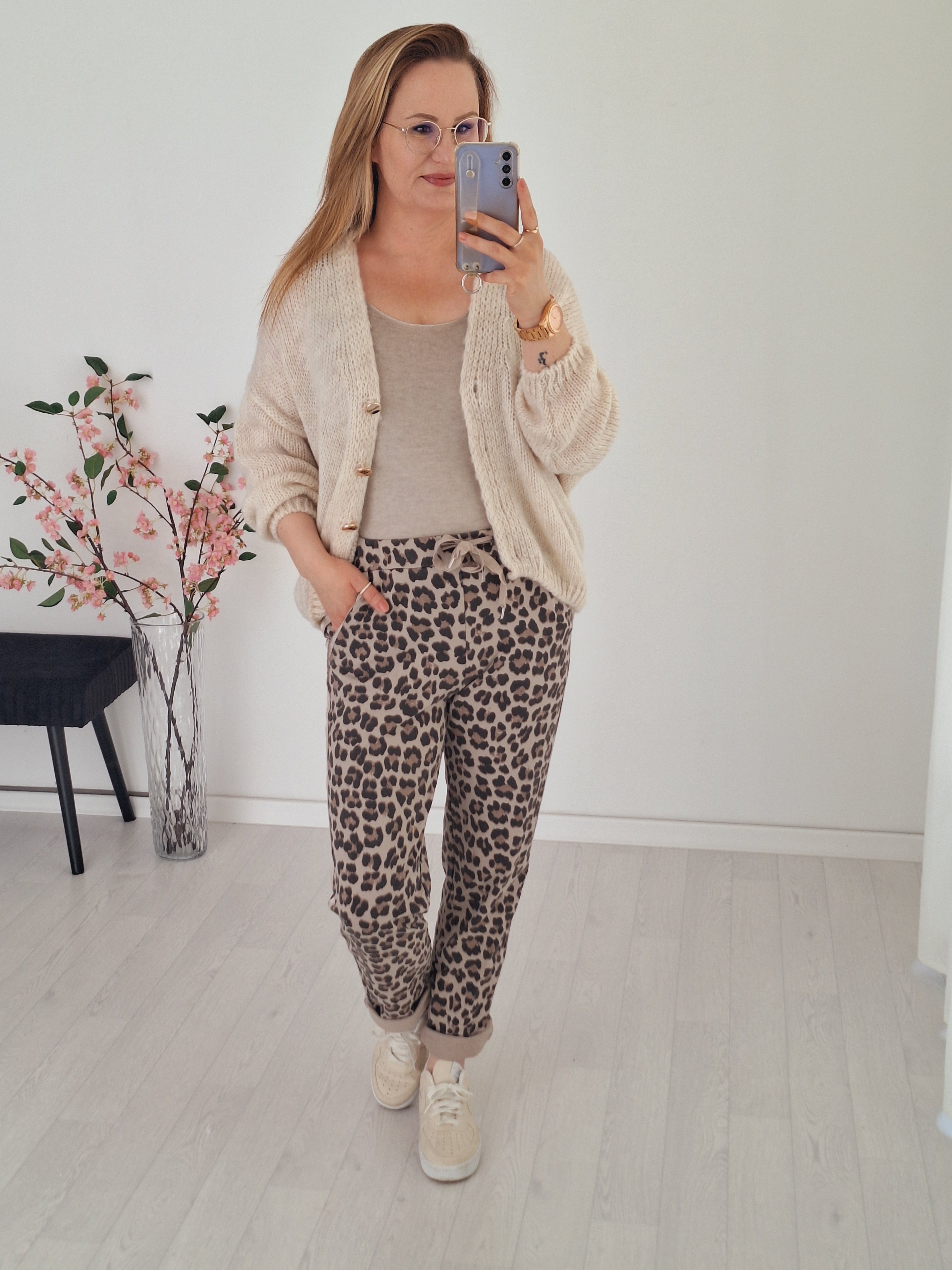 Joggpant Leo Taupe