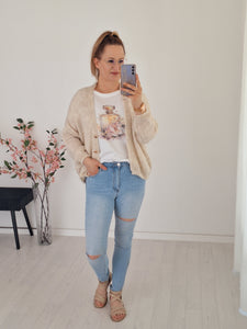 Strick Cardigan Millie Creme