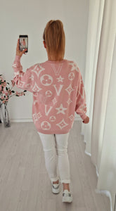 Feinstrick Pullover Veronika Rosa