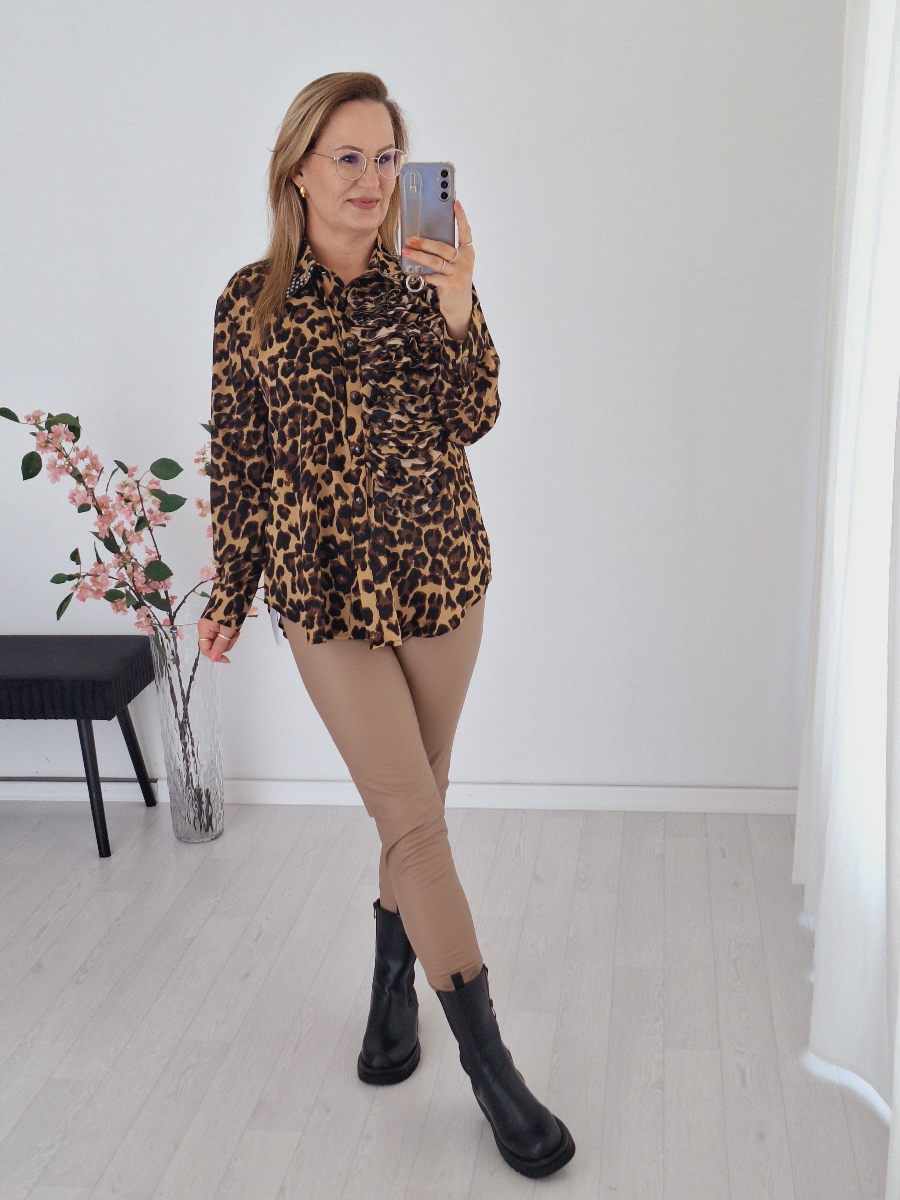 Leo Bluse Camel