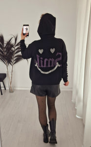 Feinstrick Hoodie Smiley