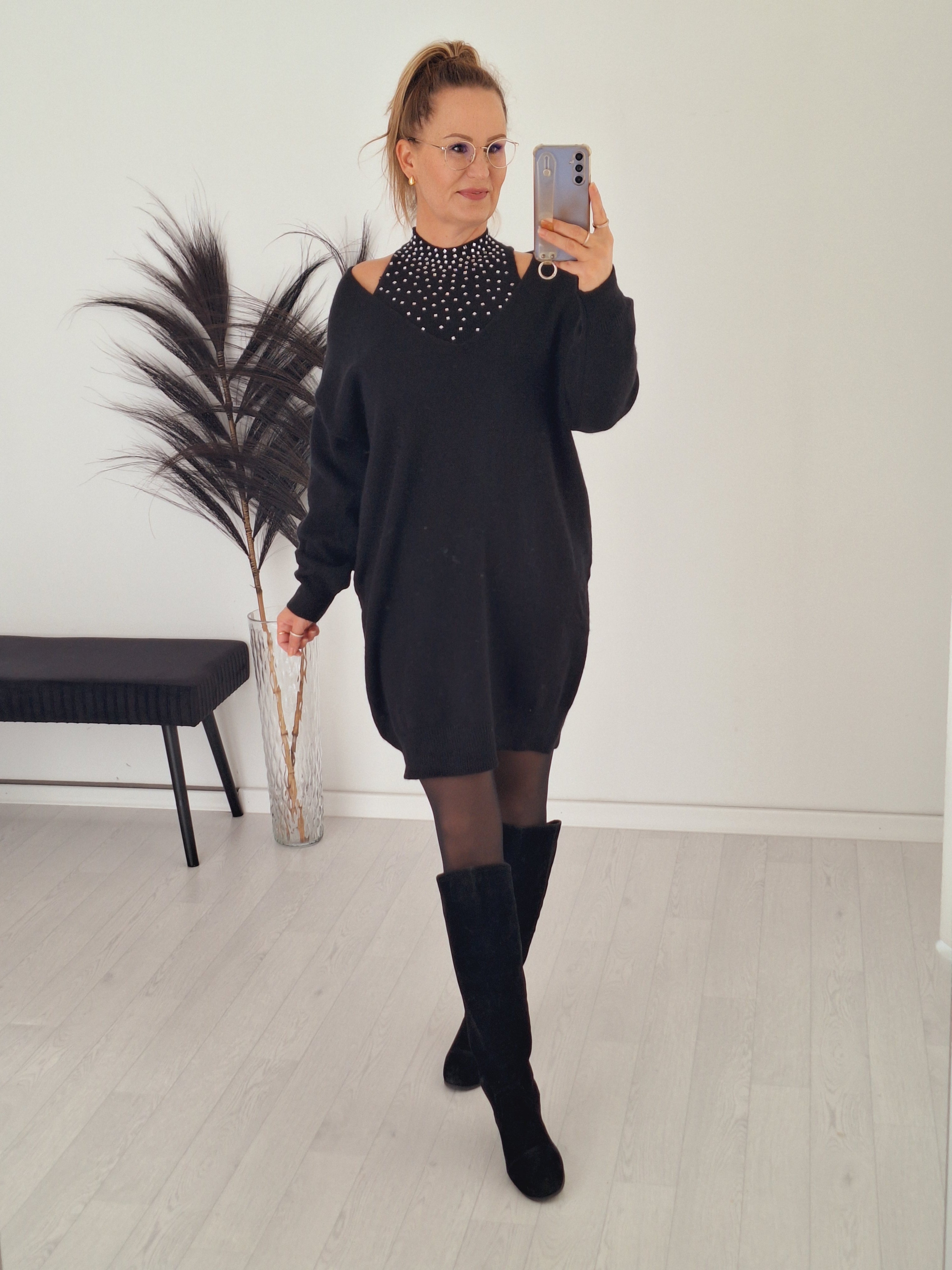 Pullover Kleid Set (ver. Farben)