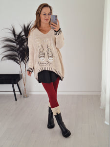 Oversize Strick Pullover Travel