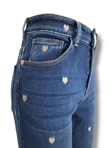 Stretch High-Waist-Jeans Heart (ver. Größen)