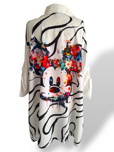 Oversize Blusen Kleid Mouse