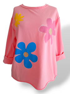 Sweatshirt Flower (ver. Farben)