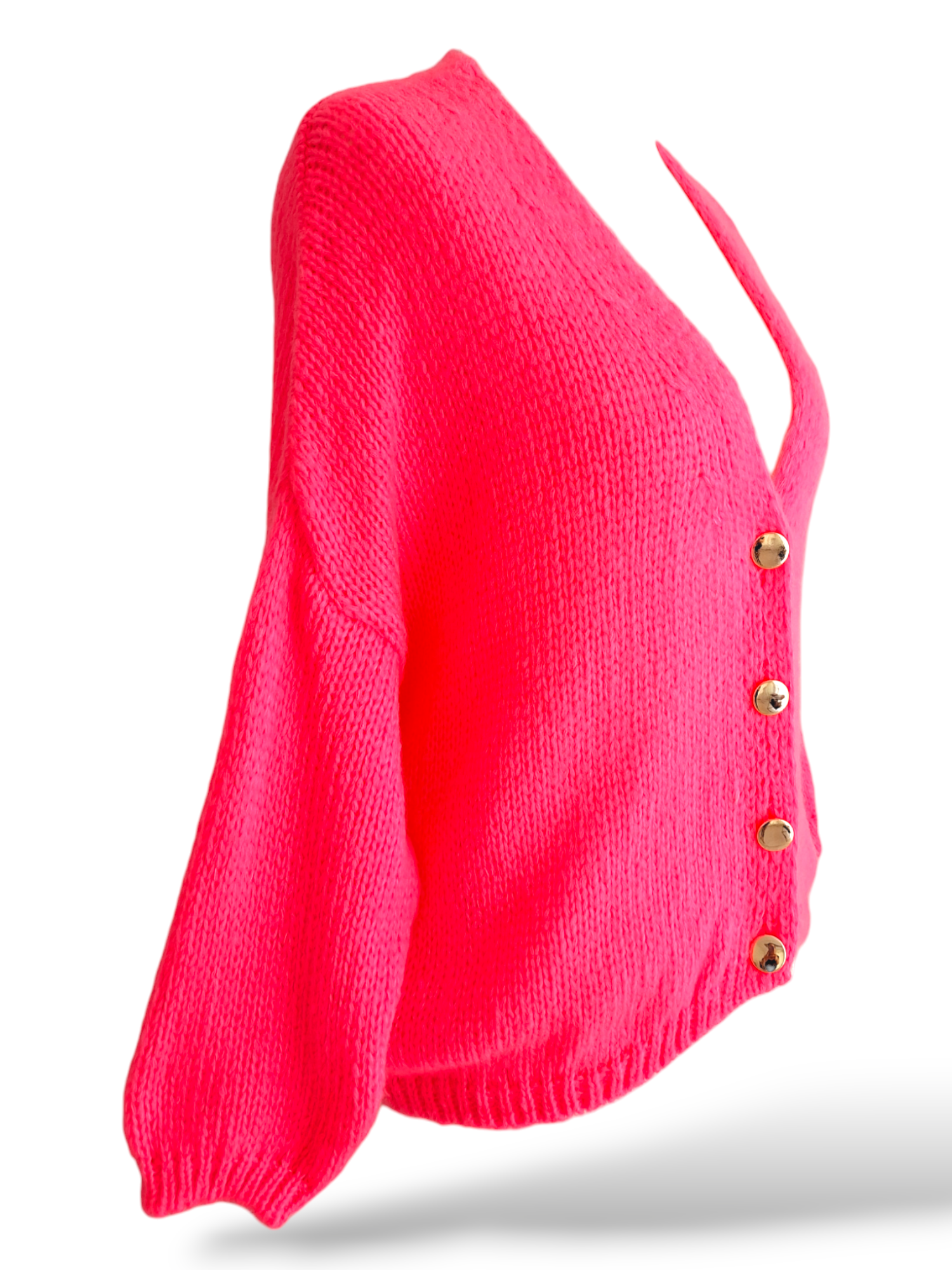 Strick Cardigan Millie Neon Pink