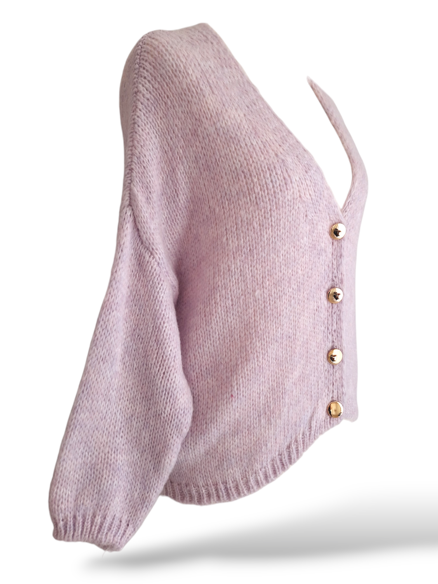 Strick Cardigan Millie Flieder