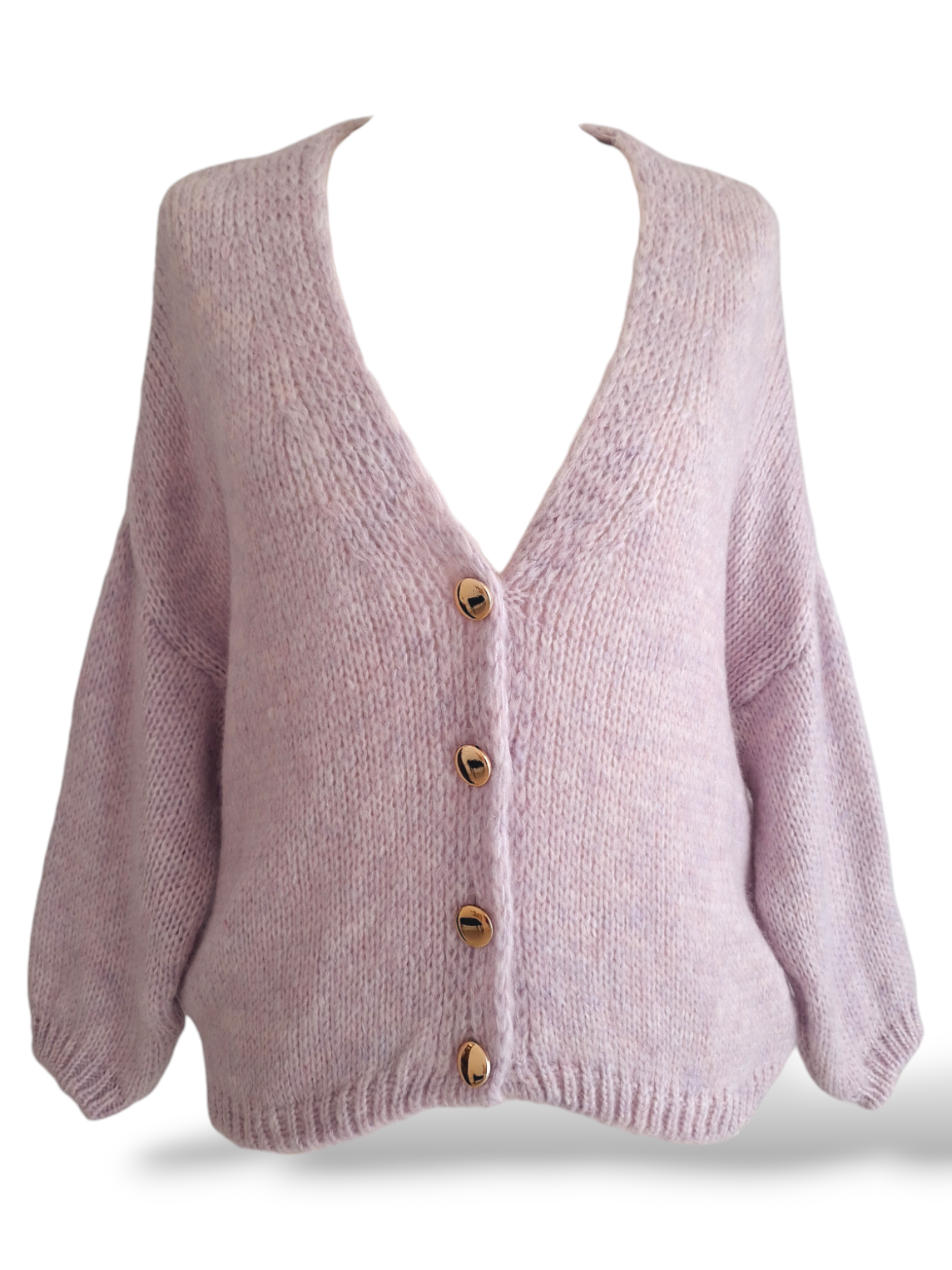 Strick Cardigan Millie Flieder