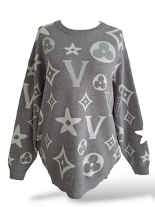 Feinstrick Pullover Veronika Grau