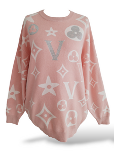 Feinstrick Pullover Veronika Rosa