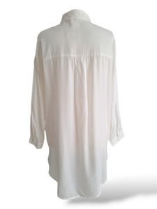 Oversize Bluse weiß