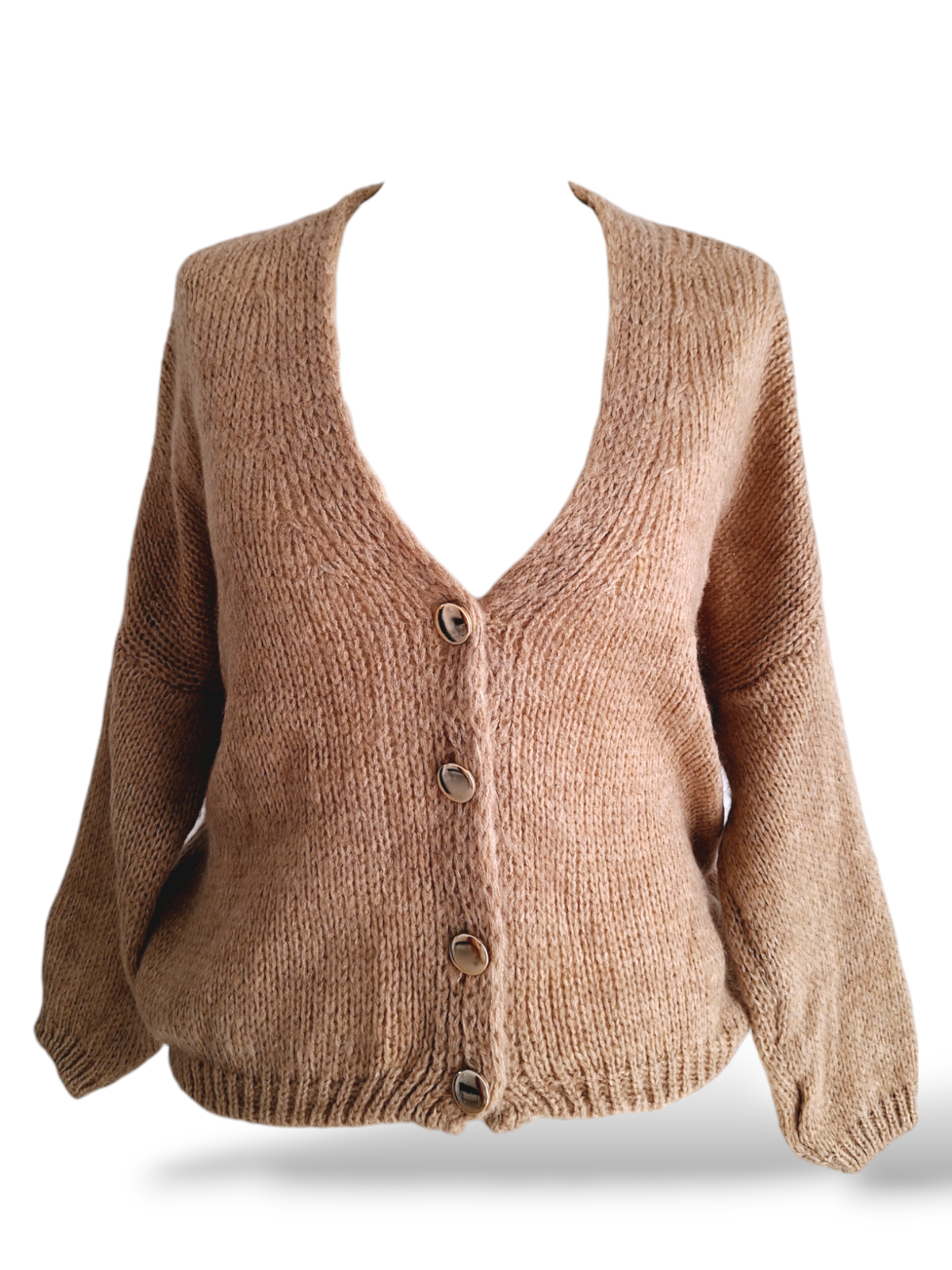 Strick Cardigan Millie Camel