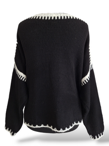 Oversize Strickpullover Hannah Schwarz