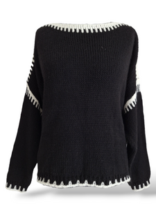 Oversize Strickpullover Hannah Schwarz