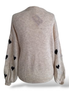 Strick Pullover Heart (ver. Farben)