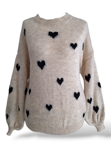 Strick Pullover Heart (ver. Farben)