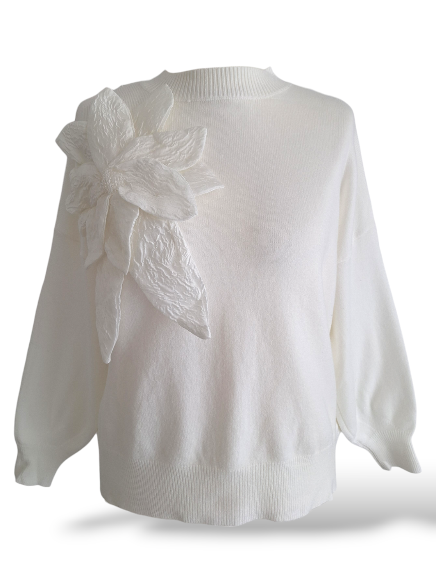 Feinstrick Pullover Flower