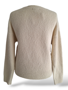 Strick Pullover Diamant Creme