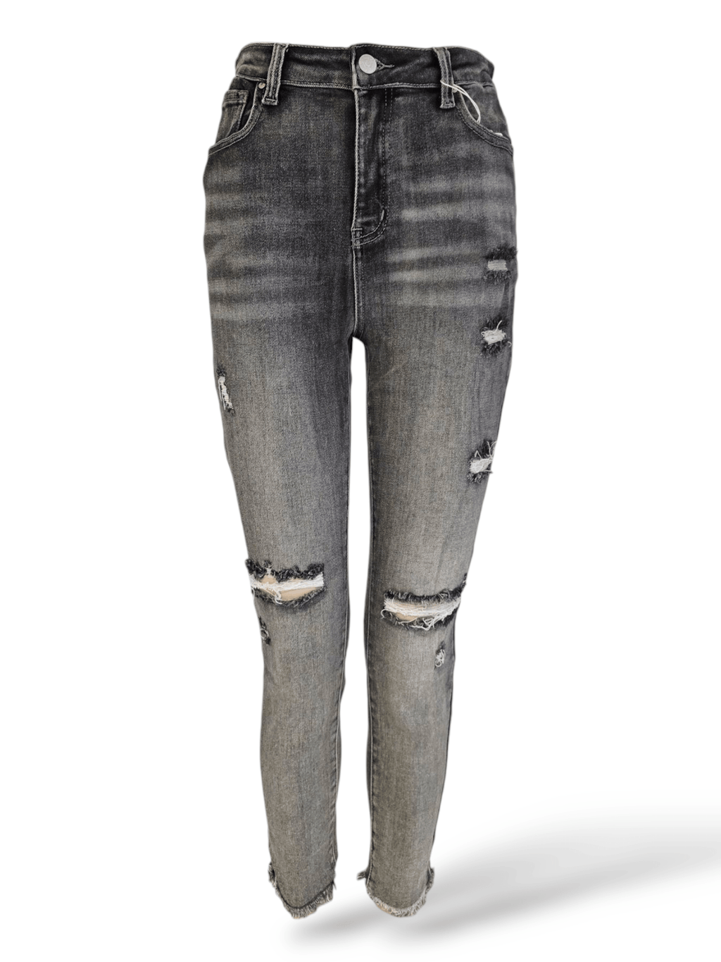 Destroyed Stretch Jeans Grau (ver. Größen) - Your Style