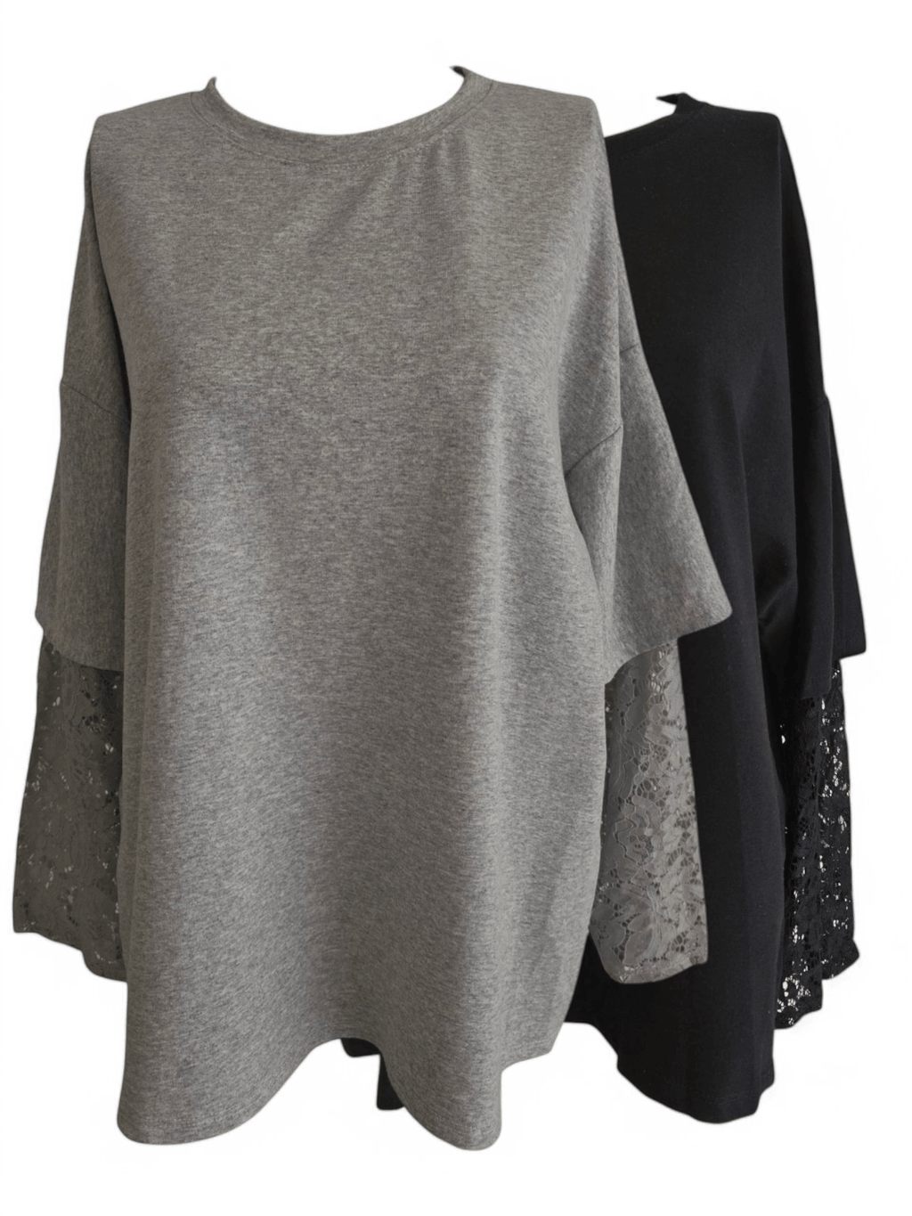 Oversize Spitzen T-Shirt (ver. Farben) - Your Style