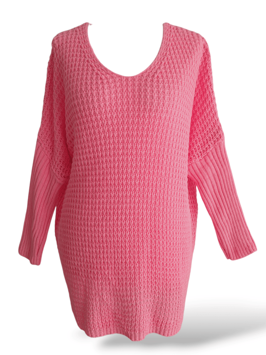 Oversize Strick Pullover Rosa - Your Style