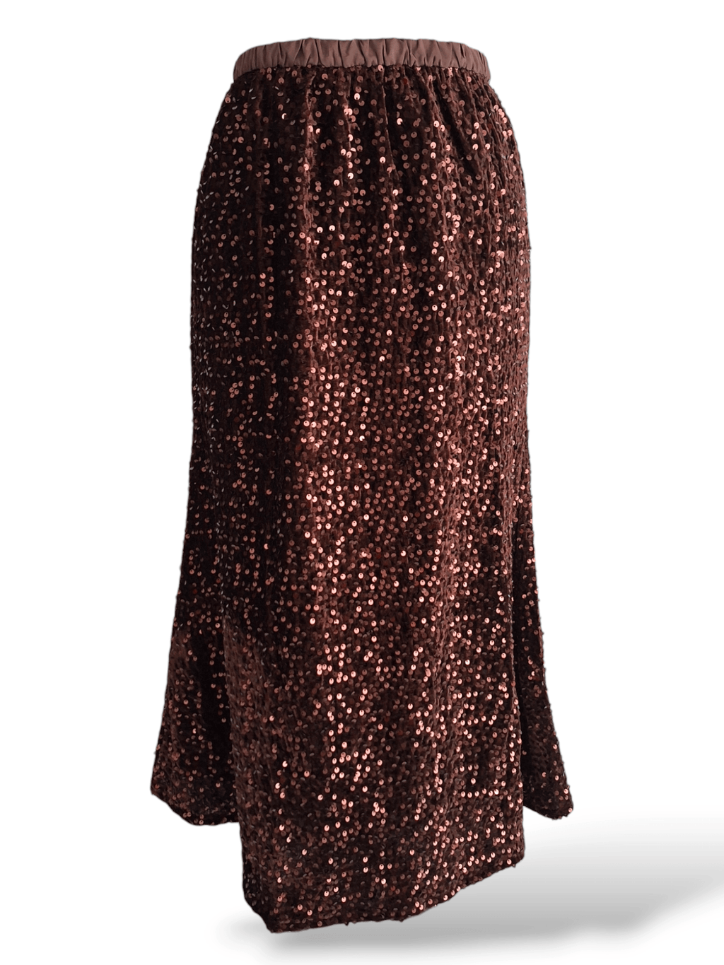 Pailletten Rock Skyler Kupfer Braun - Your Style