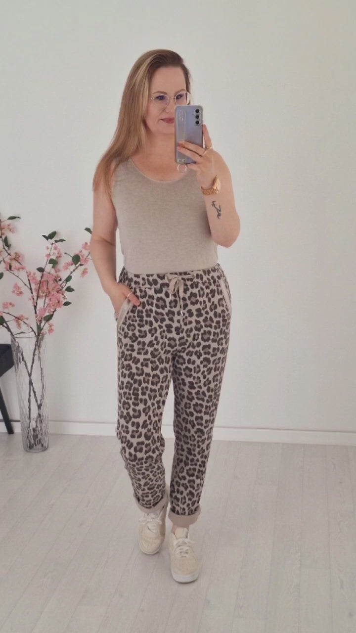 Joggpant Leo Taupe