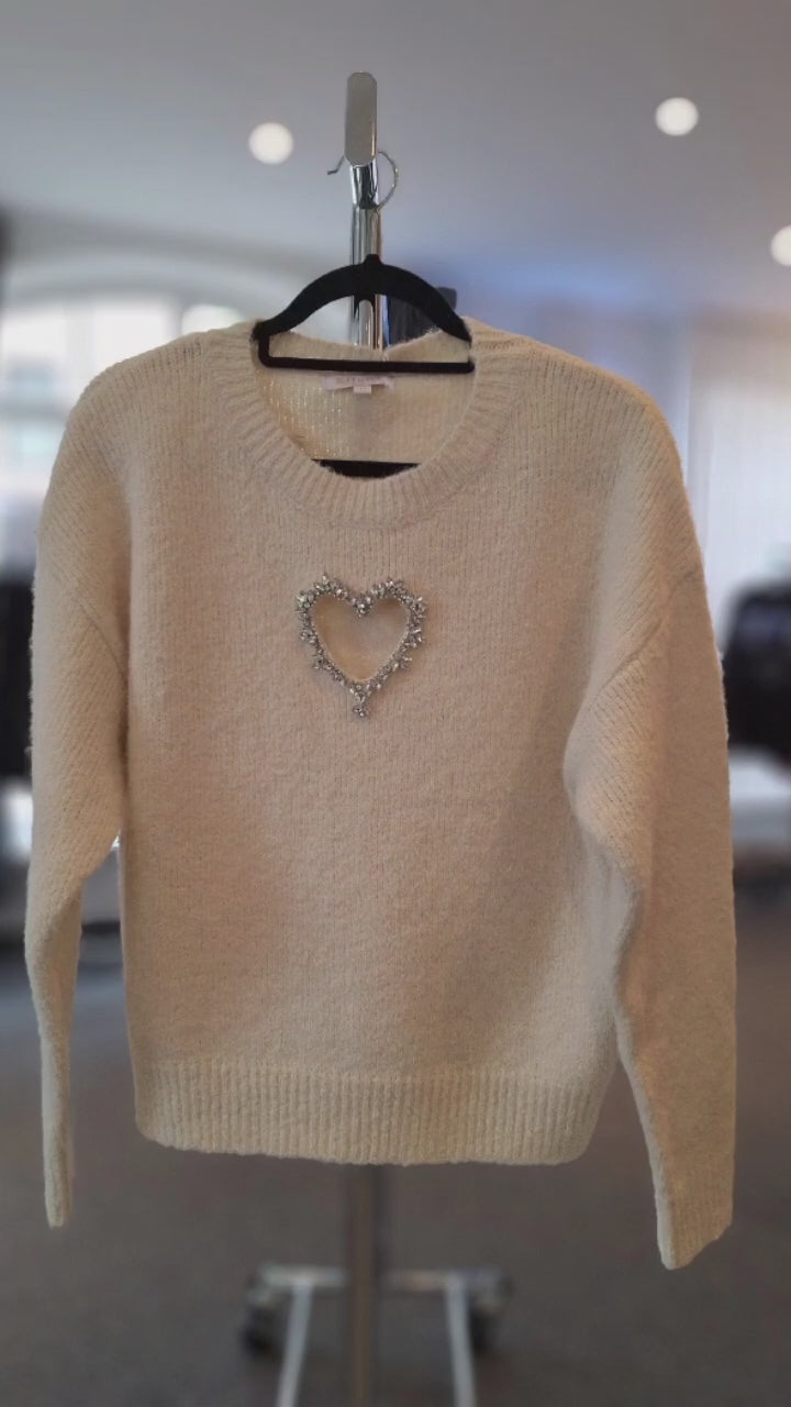 Strick Pullover Diamant Creme